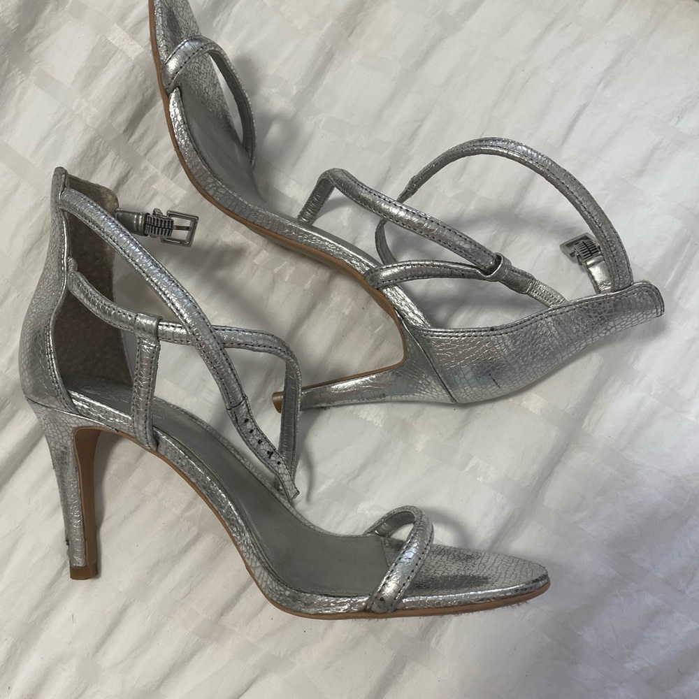 Vince Camuto Silver Metallic Heels